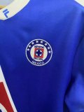 24/25 Cruz Azul Home Retro version Blue Fans 1:1 Quality Soccer Jersey