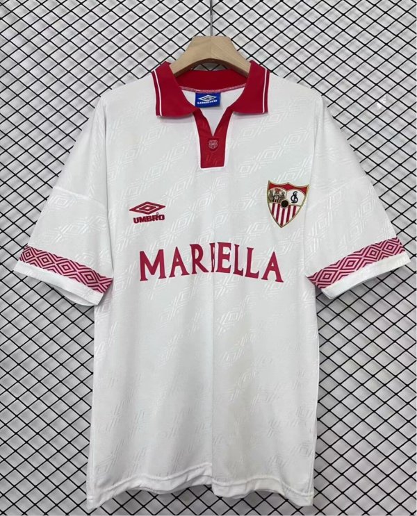 1994/1996 Sevilla FC Home White Fans Retro 1:1 Quality Soccer Jersey