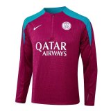 24/25 Barcelona Training Tracksuit Red 1:1 Quality Soccer Jersey