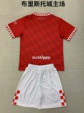 24/25 Bristol City Home Kids Kits 1:1 Quality Soccer Jersey