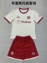 24/25 Bristol City Away Kids Kits 1:1 Quality Soccer Jersey
