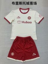 24/25 Bristol City Away Kids Kits 1:1 Quality Soccer Jersey