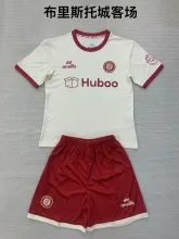 24/25 Bristol City Away Kids Kits 1:1 Quality Soccer Jersey
