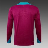 24/25 Barcelona Training Tracksuit Red 1:1 Quality Soccer Jersey