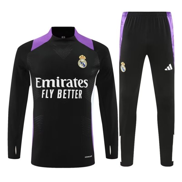 24/25  Real Madrid Training Black Player 1:1 Quality Training Jersey