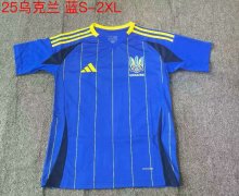 24/25 Ukraine Away  Blue Fans 1:1 Quality Soccer Jersey