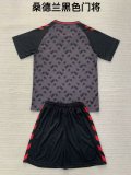 24/25 Sunderland Goalkeeper Black Kids Kits 1:1 Soccer Jersey