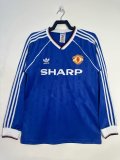 1988/1990 Manchester United Third Long sleeve 1:1 Quality Retro Soccer Jersey
