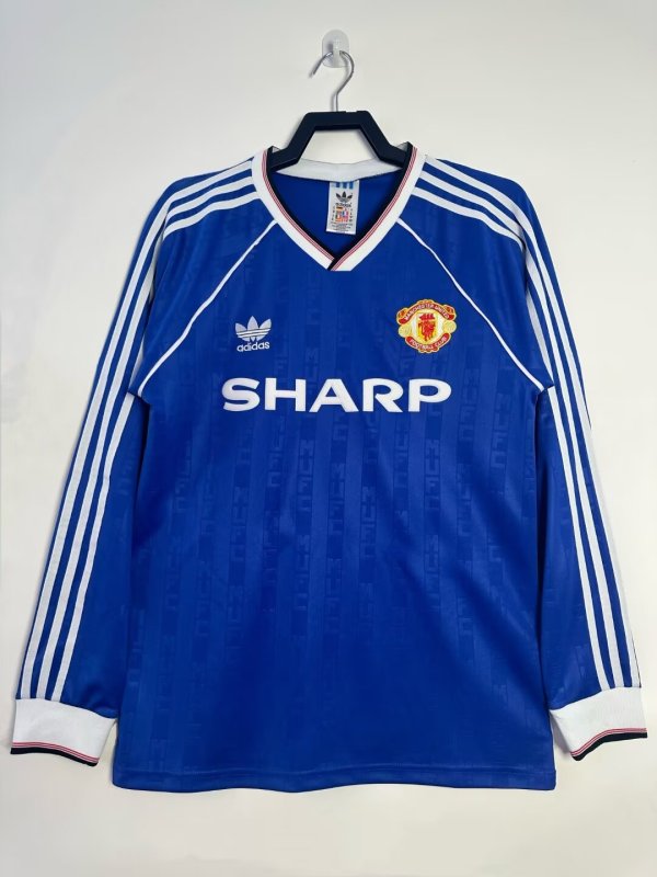 1988/1990 Manchester United Third Long sleeve 1:1 Quality Retro Soccer Jersey