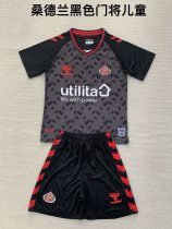 24/25 Sunderland Goalkeeper Black Kids Kits 1:1 Soccer Jersey