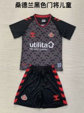 24/25 Sunderland Goalkeeper Black Kids Kits 1:1 Soccer Jersey