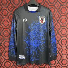 24/25 Japan Y 3 Blue  Flame Long Sleeves Fans 1:1 Quality Soccer Jersey