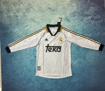 1998 Real Madrid Home Long Sleeve 1:1 Quality Retro Soccer Jersey