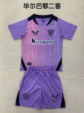 24/25 Bilbao Third Kids Kits 1:1 Quality  Soccer Jersey