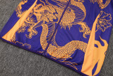 24/25  Real Madrid Purple (Inkjet Dragon) Training Tracksuit 1:1 Quality Training Jersey