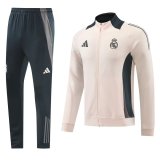 24/25  Real Madrid Light PinkTraining Tracksuit 1:1 Quality Training Jersey