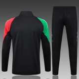 24/25  Real Madrid Black Training Tracksuit 1:1 Quality Training Jersey