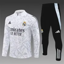 24/25  Real Madrid Printed White 1:1 Quality Training Jersey