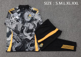 24/25  Real Madrid Black Training Tracksuit 1:1 Quality Training Jersey