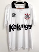 1990  Corinthians  Home White Fans  Retro 1:1  Quality Soccer Jersey