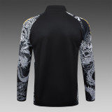 24/25  Real Madrid Black Training Tracksuit 1:1 Quality Training Jersey