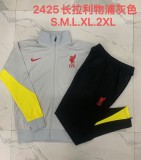 24/25  Liverpool Grey Training Tracksuit 1:1 Quality