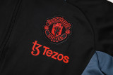 24/25  Manchester United Black Training Tracksuit 1:1 Quality Soccer Jersey