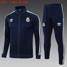 24/25  Real Madrid Blue Training Tracksuit 1:1 Quality Training Jersey
