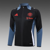 24/25  Manchester United Black Training Tracksuit 1:1 Quality Soccer Jersey
