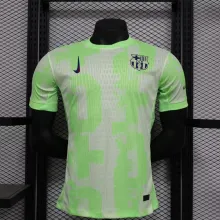 24/25 Barcelona  Third Green  PLayer 1:1 Quality Soccer Jersey（空白版）
