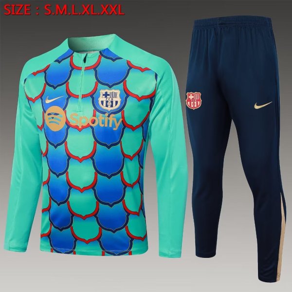 24/25 Barcelona Green 1:1 Quality Training Jersey