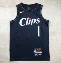 Clippers Harden #1 Dark Blue City Edition  1:1 Quality NBA Jersey