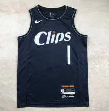 Clippers Harden #1 Dark Blue City Edition  1:1 Quality NBA Jersey