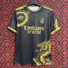 24/25 Real Madrid Black Golden Dragon Fans 1:1 Quality Soccer Jersey