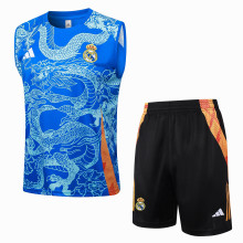 24/25  Real Madrid  Blue 1:1 Quality Training Vest（A-Set）