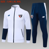 24/25  Sao Paulo White Jacket Tracksuit 1:1 Quality