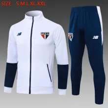 24/25  Sao Paulo White Jacket Tracksuit 1:1 Quality