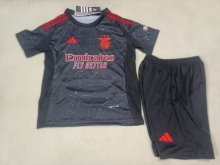 24/25 Benfica Away Black Kids Kits 1:1 Quality Soccer Jersey