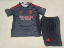 24/25 Benfica Away Black Kids Kits 1:1 Quality Soccer Jersey