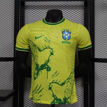 24/25 Brazil   Special  Edition  Yellow  Player  1:1 Quality Soccer Jersey