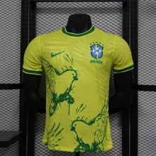 24/25 Brazil   Special  Edition  Yellow  Player  1:1 Quality Soccer Jersey