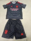 24/25 Benfica Away Black Kids Kits 1:1 Quality Soccer Jersey