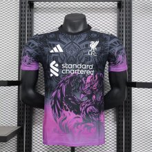 24/25 Liverpool  Special Edition Black Purple Player 1:1 Quality Soccer Jersey