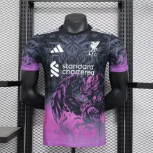 24/25 Liverpool  Special Edition Black Purple Player 1:1 Quality Soccer Jersey