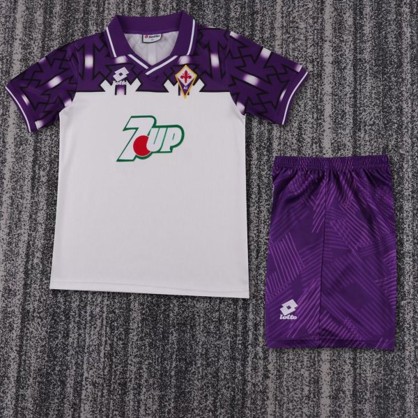 1992 Florence Away Kids Retro 1:1 Quality Soccer Jersey