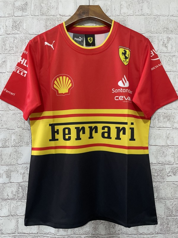 F1 racing suit T-shirt 2024 Ferrari Edition new  McLaren team short sleeved round neck casual shirt 1:1 Quality F1 Jerseys