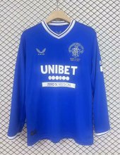 24/25 Rangers 125th Anniversary Commemoration Fans Long Sleeve1:1 Quality Soccer Jersey