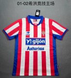 2001/2002 Sporting de Gijon Home  Fans Retro  1:1 Quality Soccer Jersey