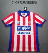 2001/2002 Sporting de Gijon Home  Fans Retro  1:1 Quality Soccer Jersey