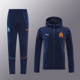 24/25  Marseille Jacket Tracksuit Blue Hoodie 1:1 Quality